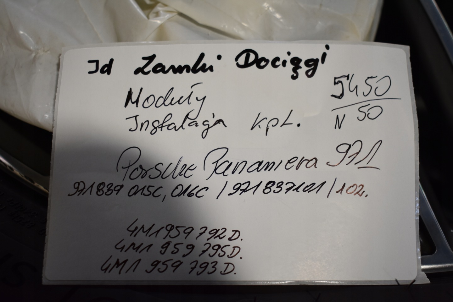 IDEALNE KPL. ZAMKI DOCIAGI MODULY Kabelbaum PORSCHE PANAMERA 971 1