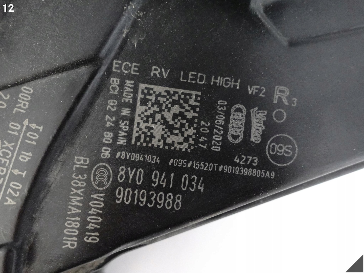 AUDI A3 S3 8Y0 20-23 light HIGH FULL LED right front EUROPA *034* + module