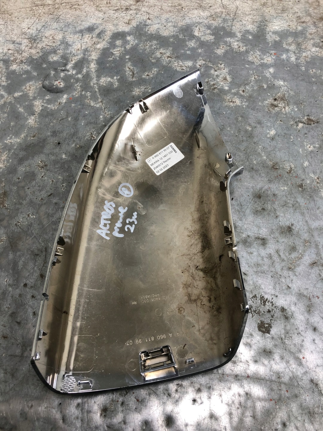 cover mirrors CHROM right MERCEDES ACTROS A960 A9608119907