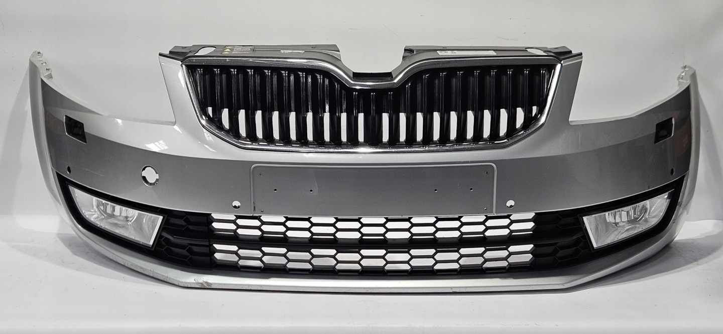 front bumper grille SKODA OCTAVIA III 12- PDC washers original 5E0807221