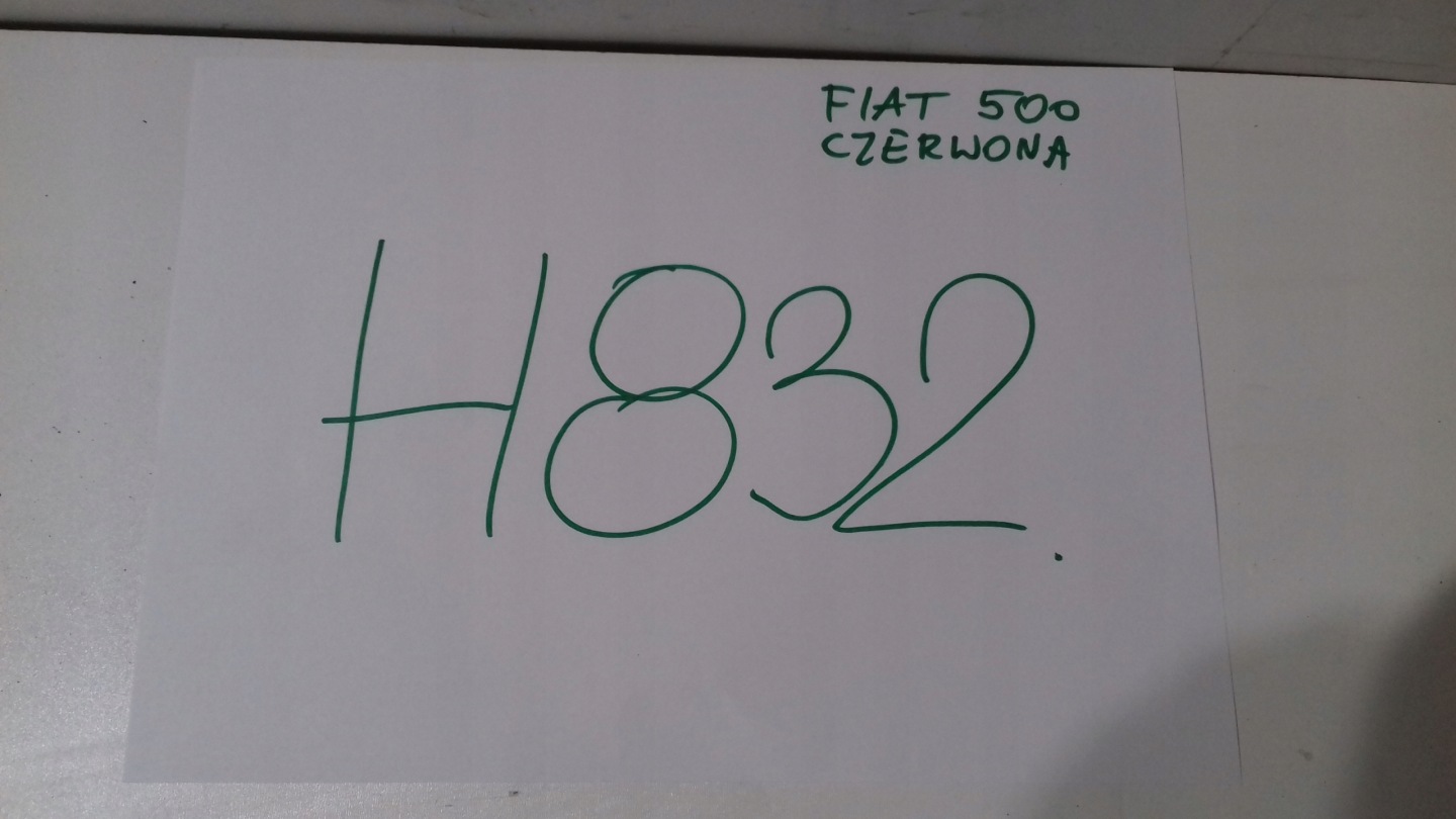 FIAT 500 boot doors red