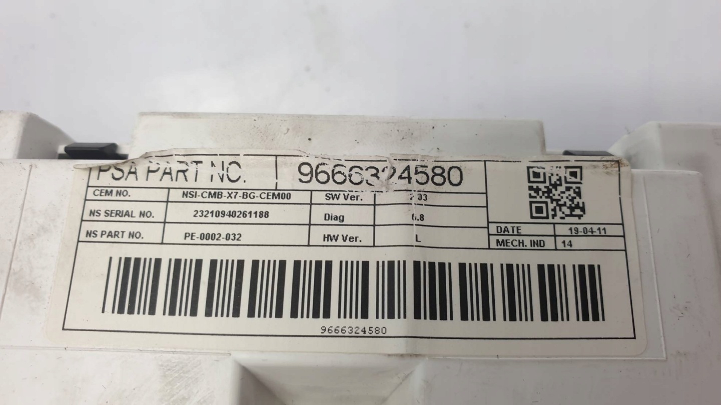dials clock 9666324580 CITROEN C5 III