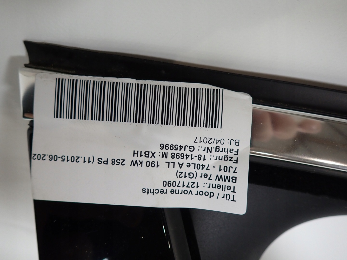 BMW 7 G11 G12 15-22 door right front front