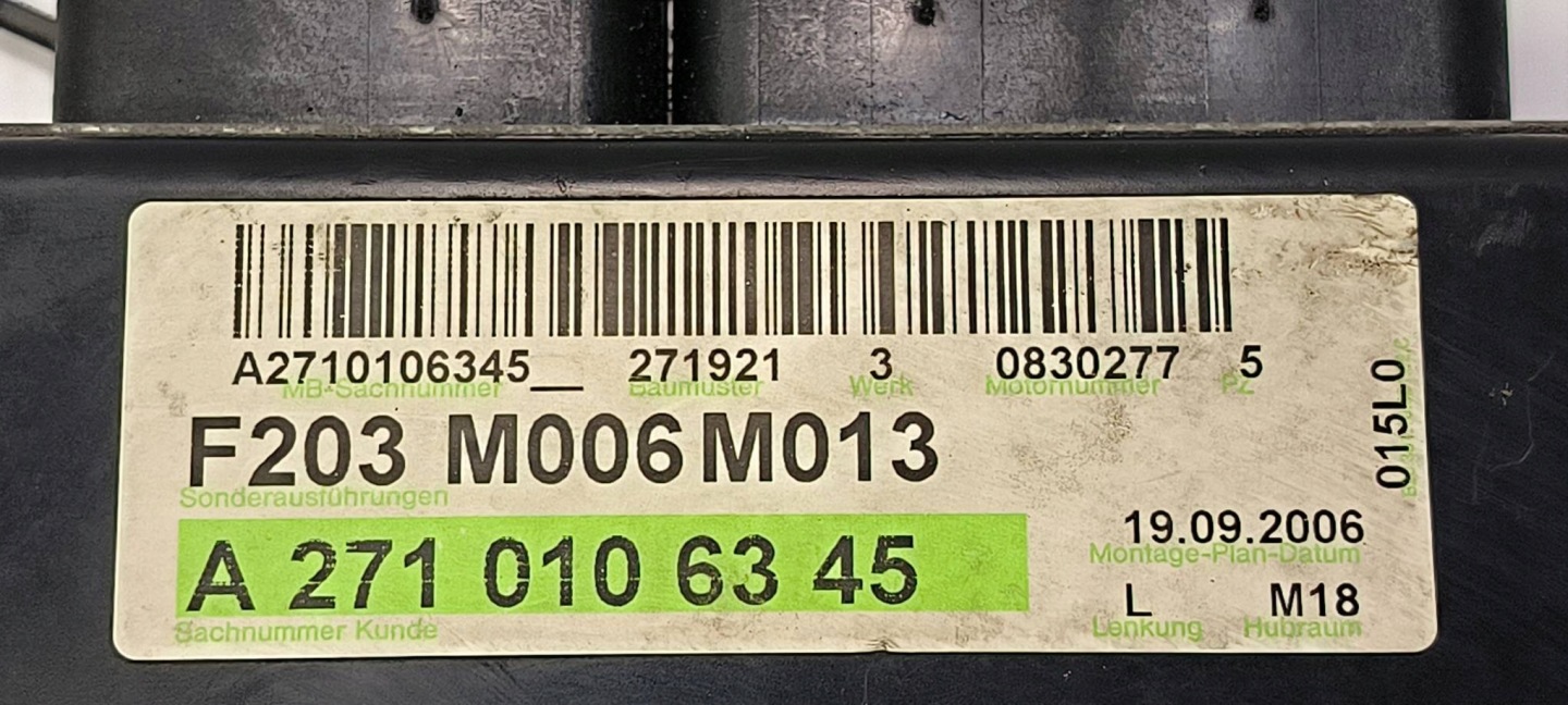 computer A2710106345 Motore mercedes-BENZ C 160
