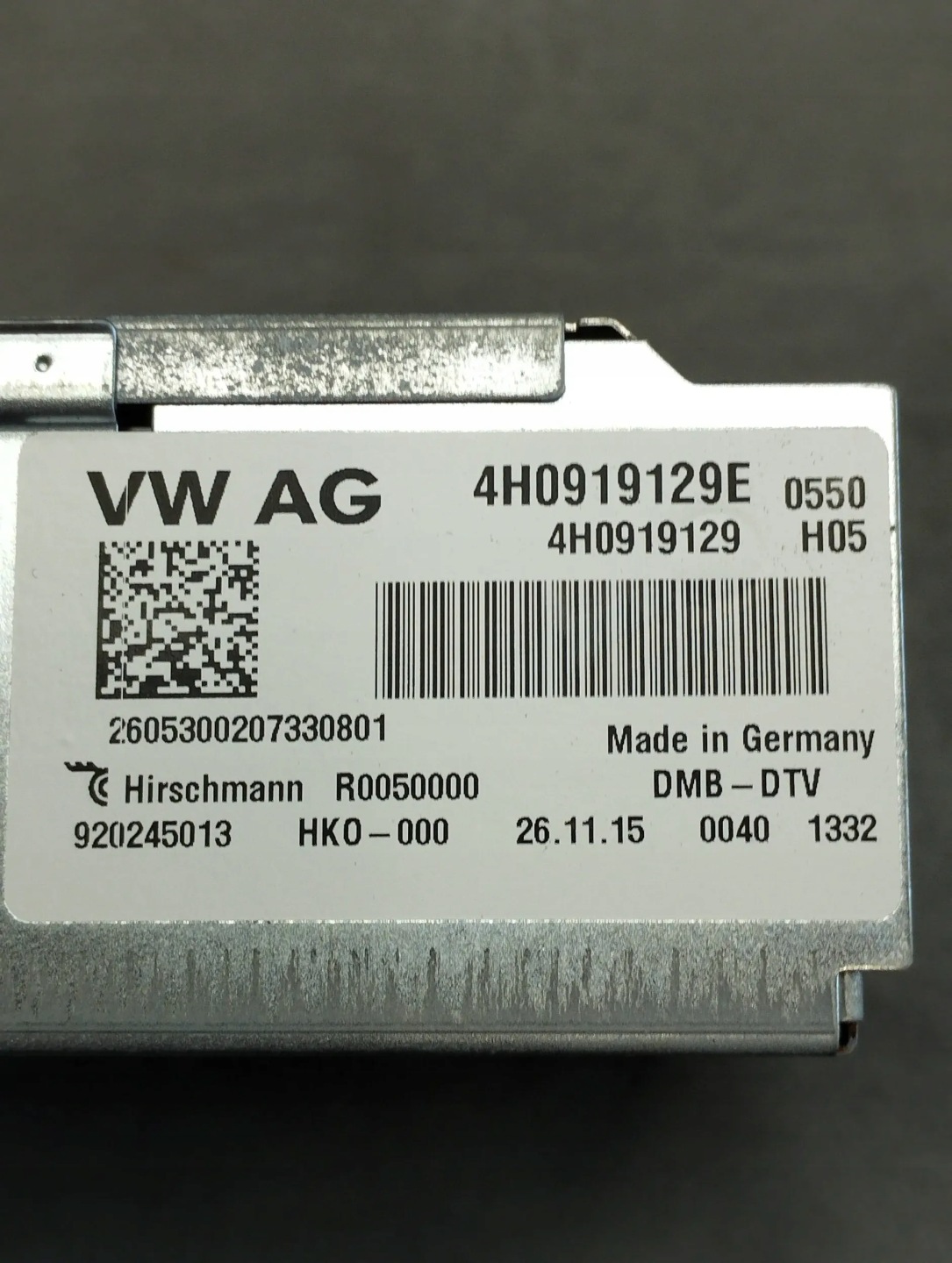 Audi A5 Sportback 8TA TUNER TV 4H0919129E