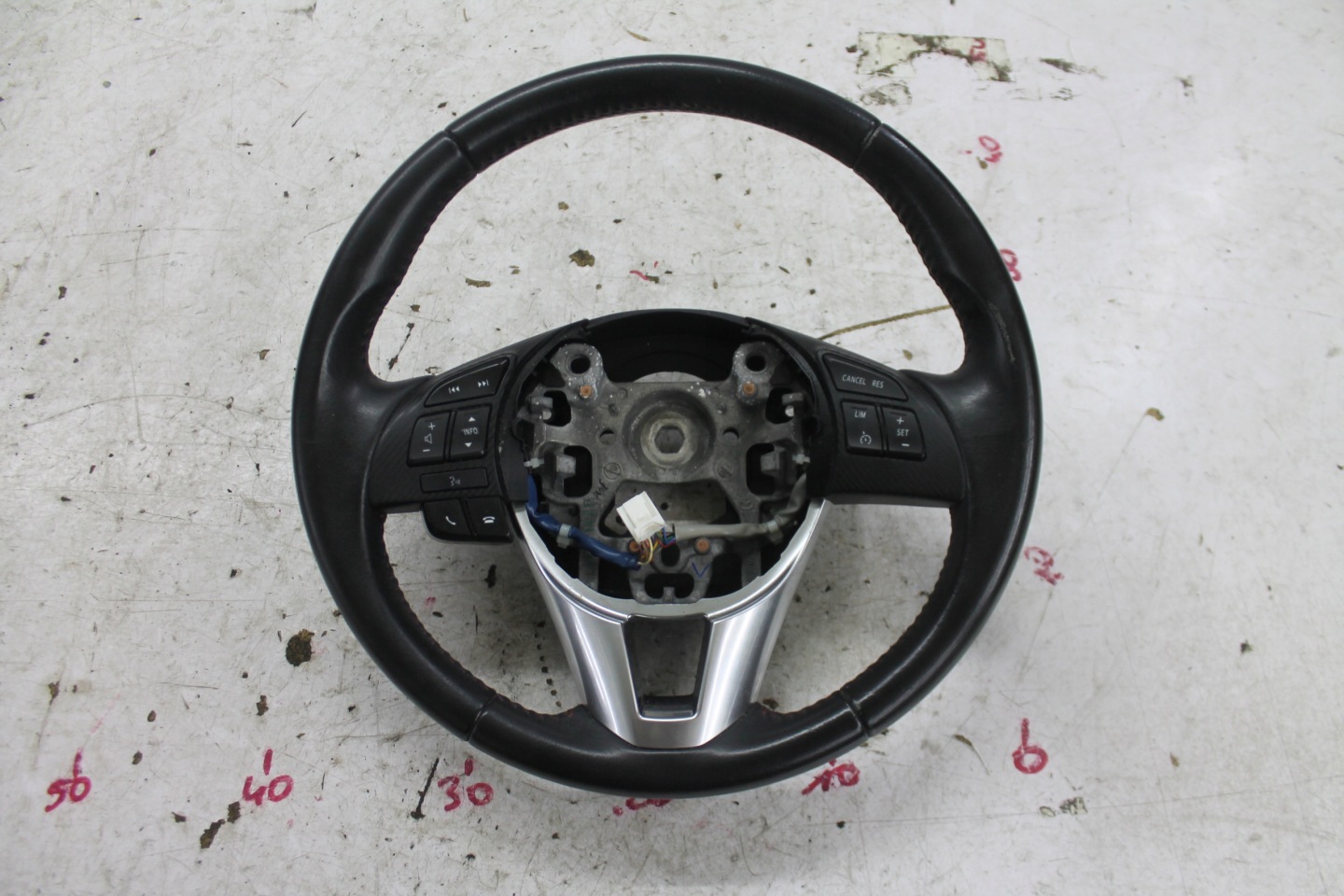 steering wheel, leather MULTI black MAZDA 3 III BM 13-18