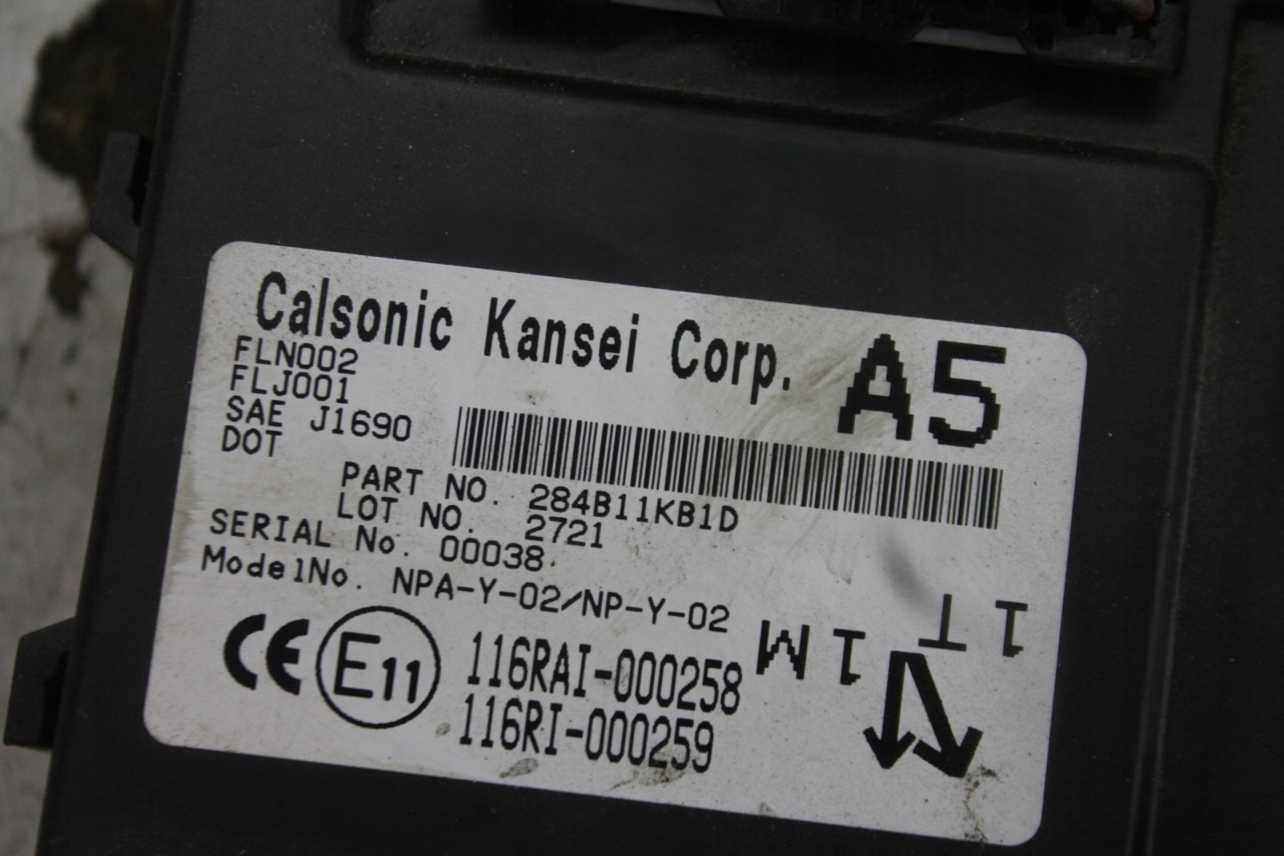 module control unit KOMFORTU 284B11KB1D JUKE F15 1.5 DCI 11-17