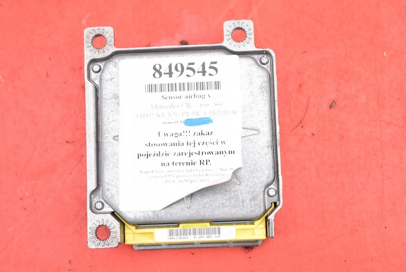 SENSOR airbag airbag MERCEDES CLK W208 00R