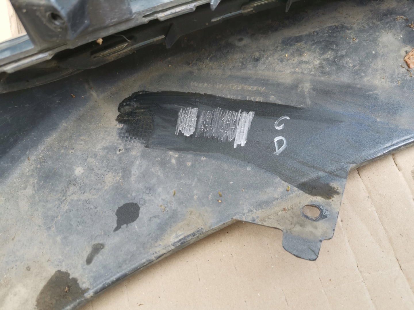 bumper front front AUDI A6 C8 S-LINE 4K0807437C