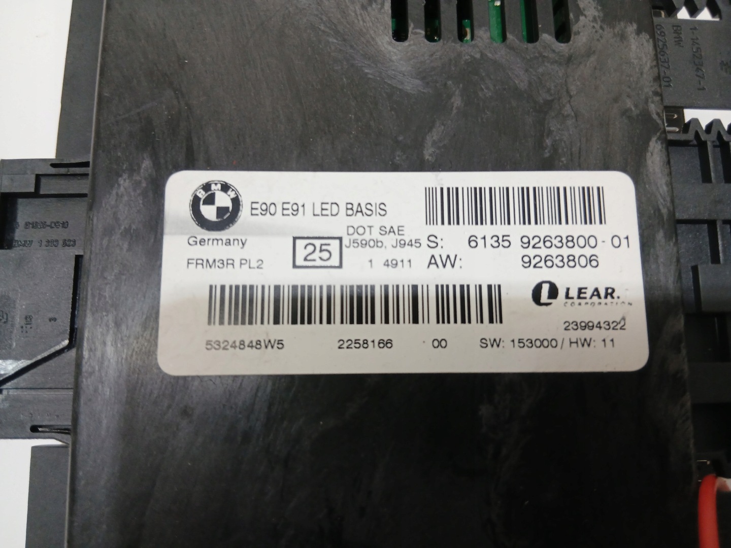 modulo Centralina luci BMW E90 E91 LCI 9263800