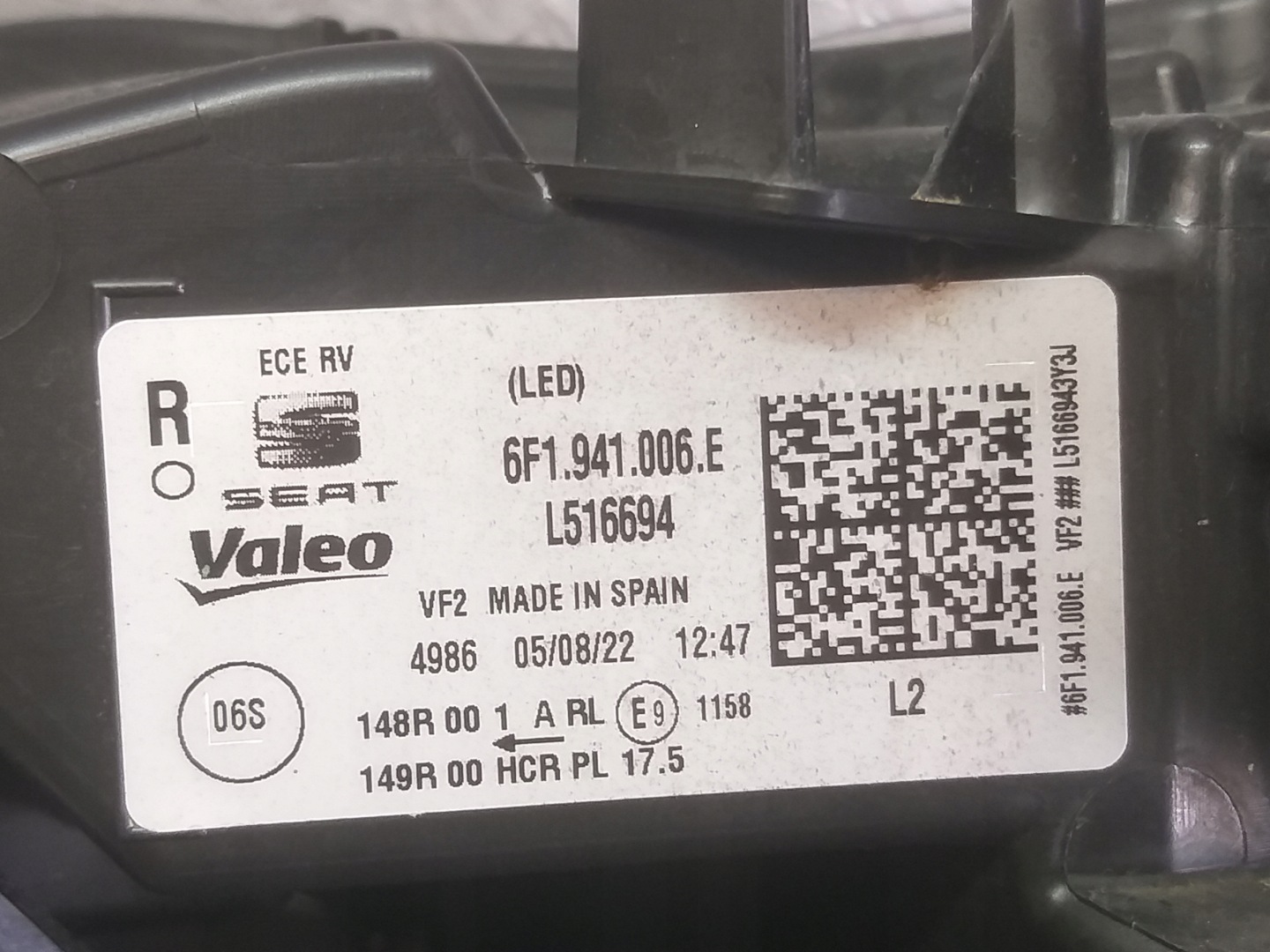 light front right SEAT IBIZA LIFT 21- FULL LED 6F1941006E