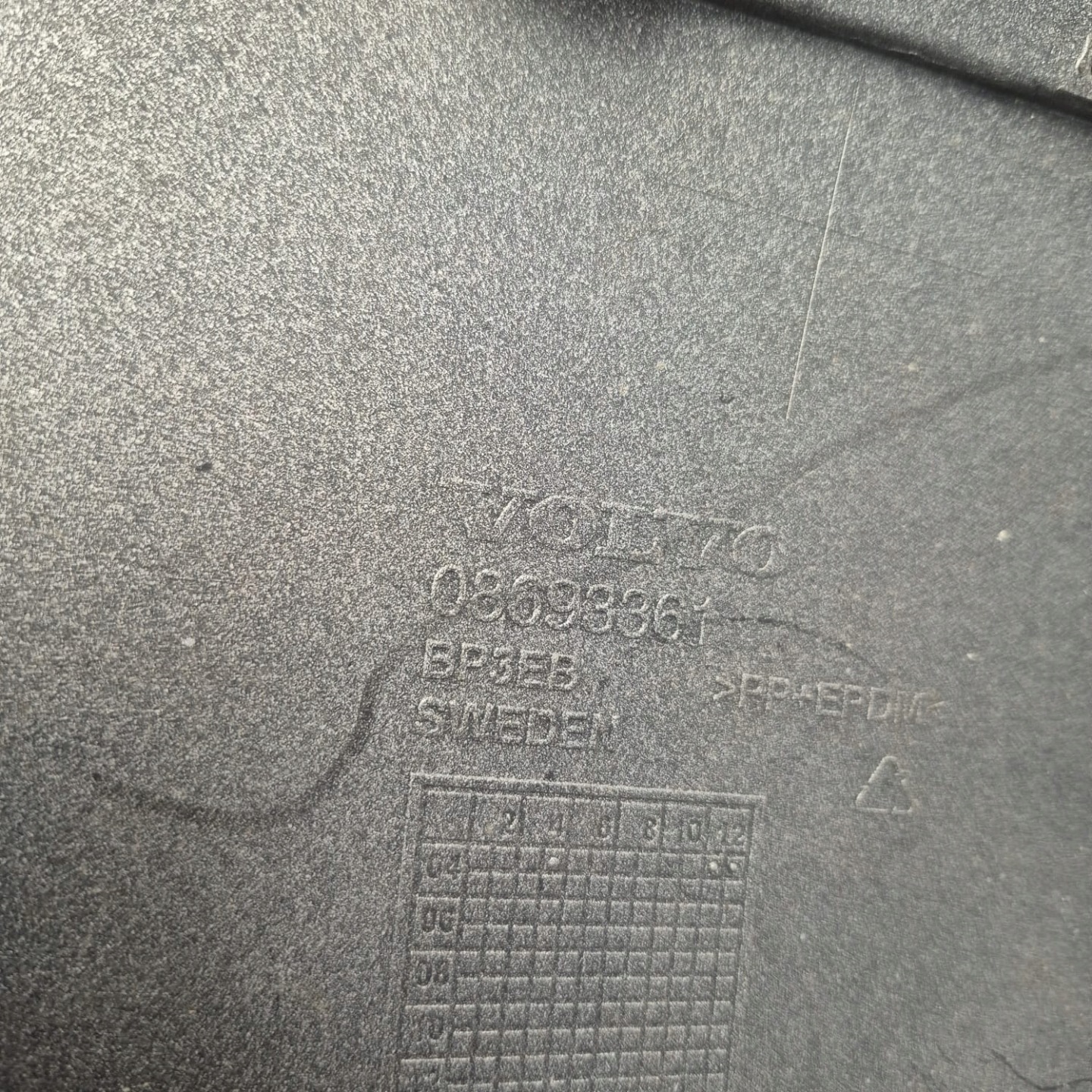 VOLVO V70 LIFT bumper rear part
