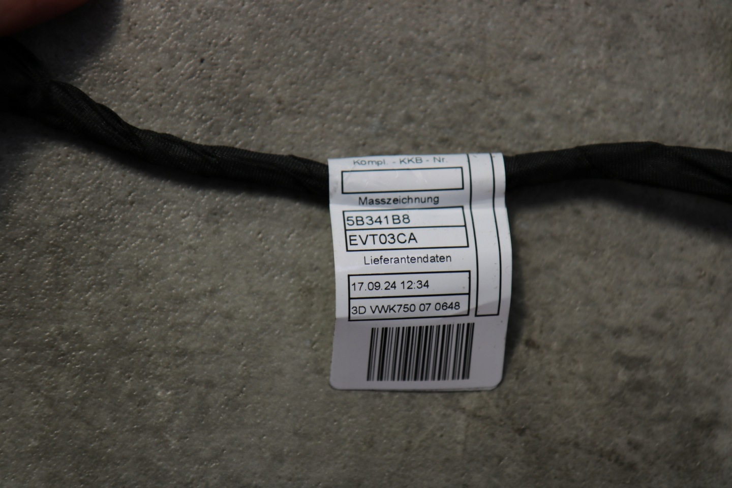 BMW 5 G60 cablaggio cablaggio PRZEWODOW PDC Paraurti posteriore posteriore 5B341B9
