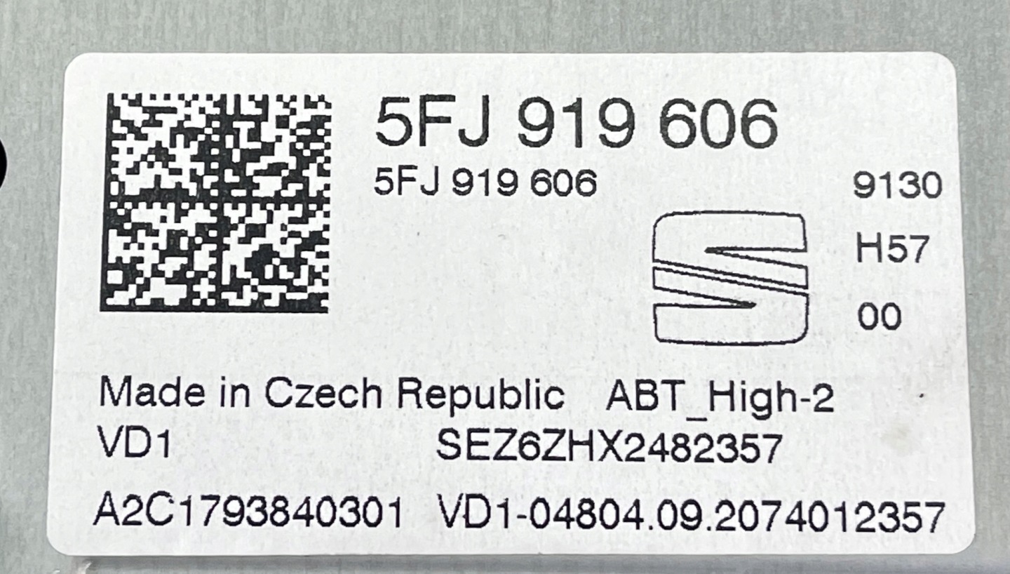 A262 SEAT TARRACO BILDSCHIRM, DER NAVIGATION EKRAN 5FJ919606