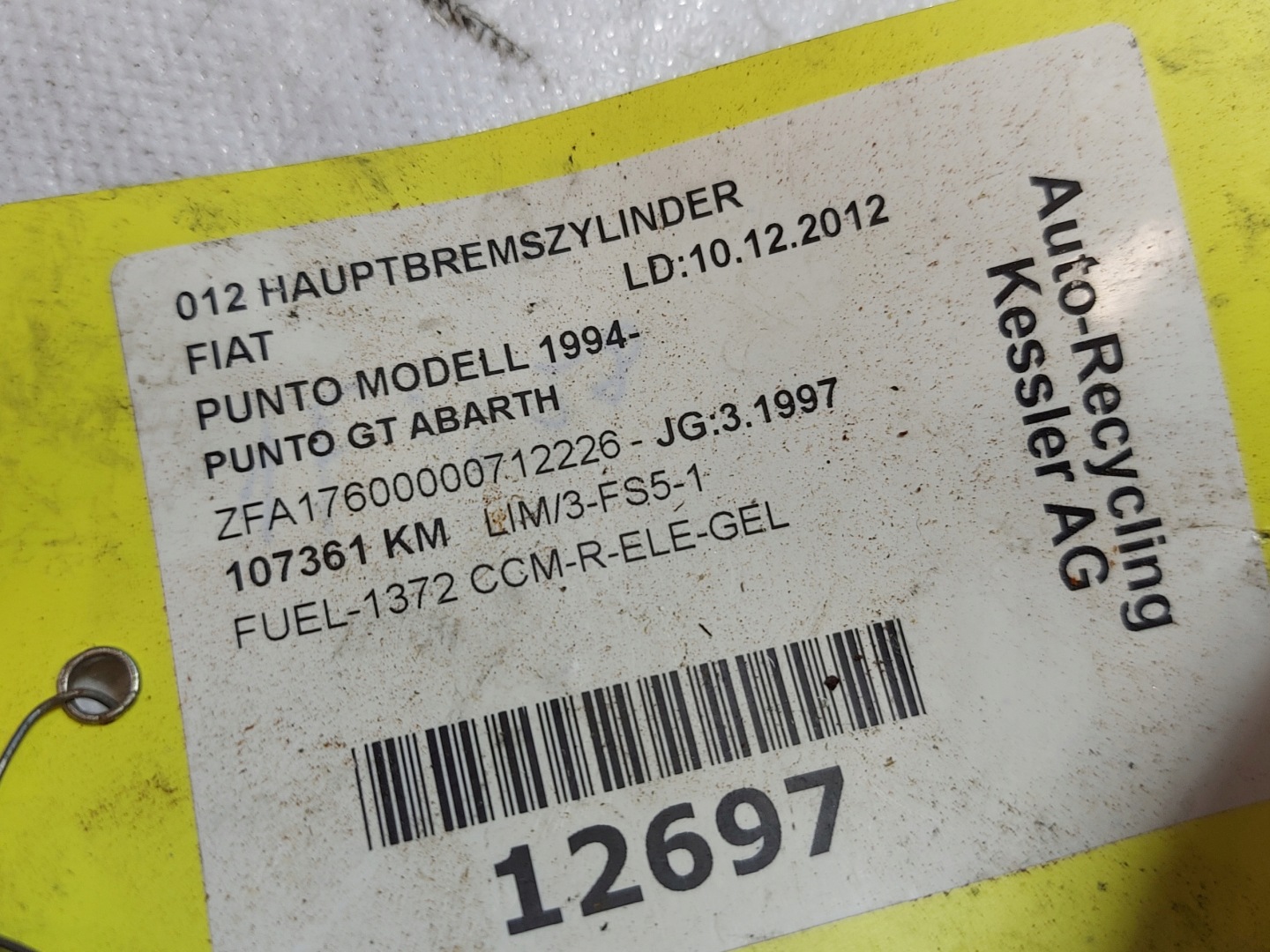 Servofreno PUNTO e GT BOSCH GH190
