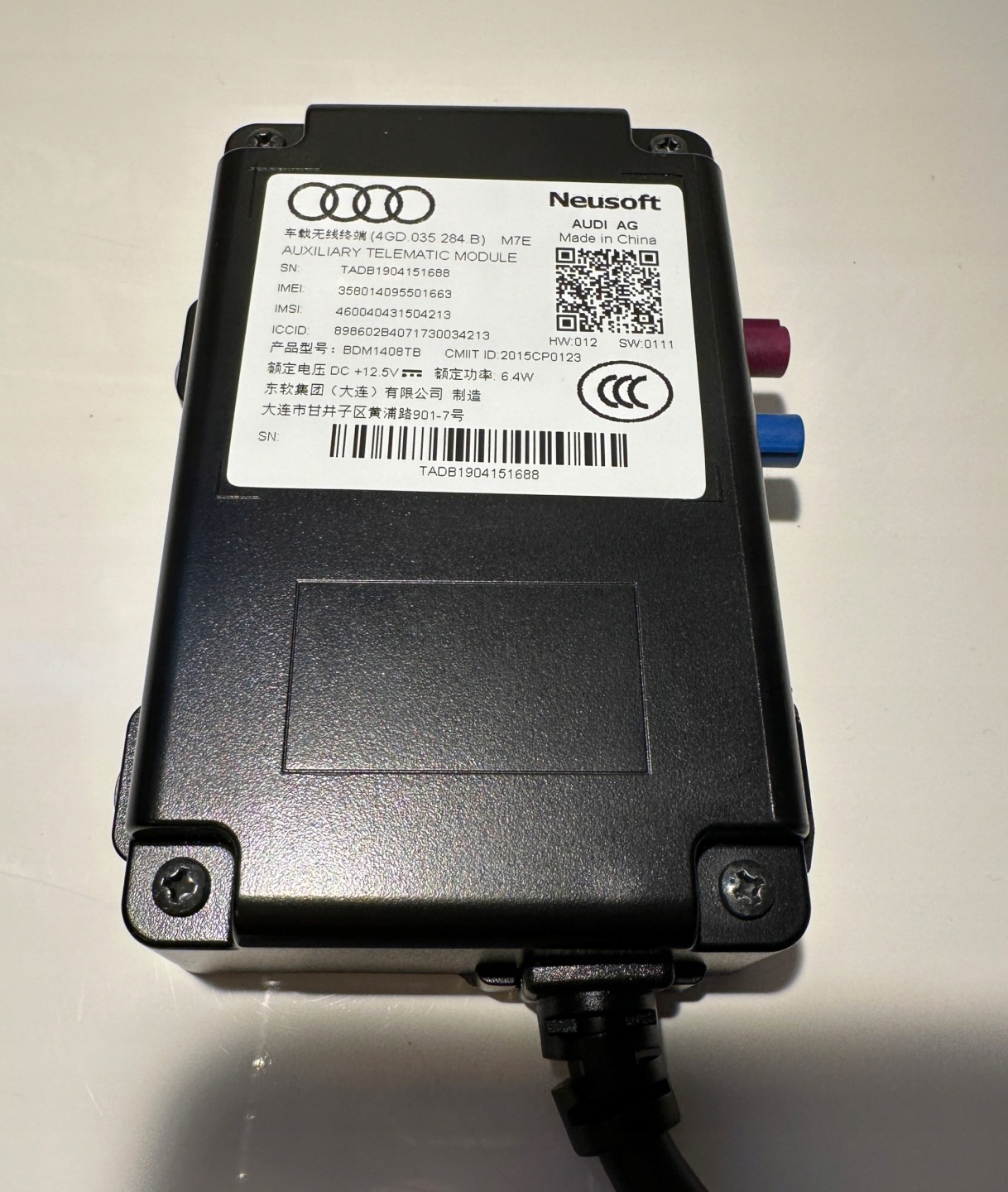 AUDI E-TRON modulo RTM (REAL TIME MONITORING) OE 4GD035284B 27km