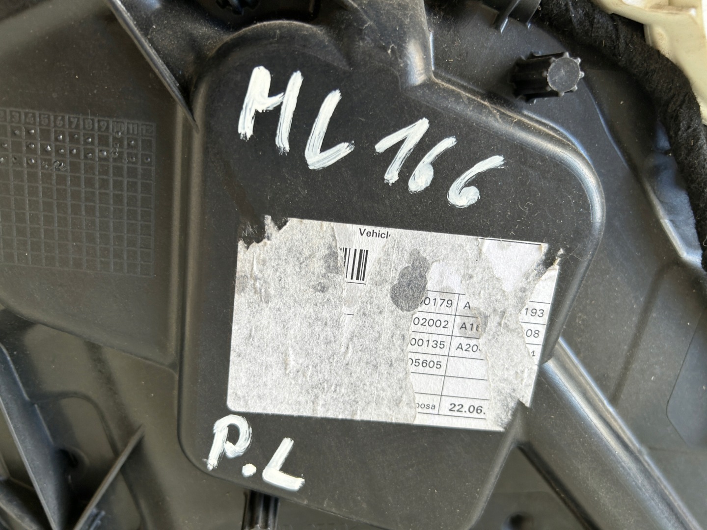 mechanism windows left front MERCEDES ML 166