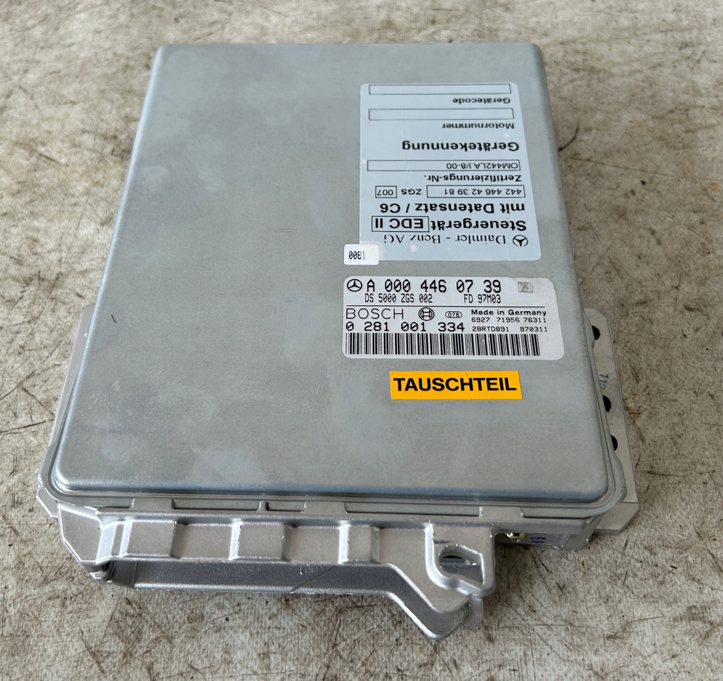 control unit of the engine MERCEDES OM441 A0004460739