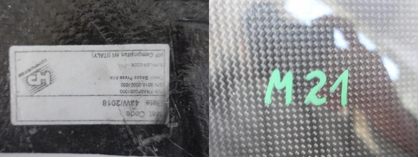 FERRARI 812 GTS moulding cover grille cap CARBON