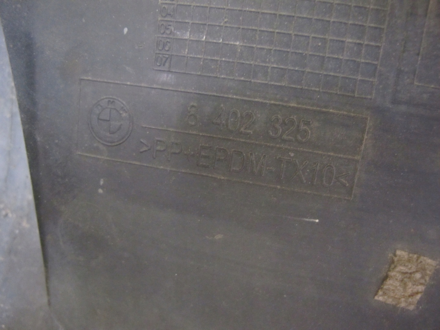 BMW X5 E53 99- bumper rear rear part 354 TITANSILBER