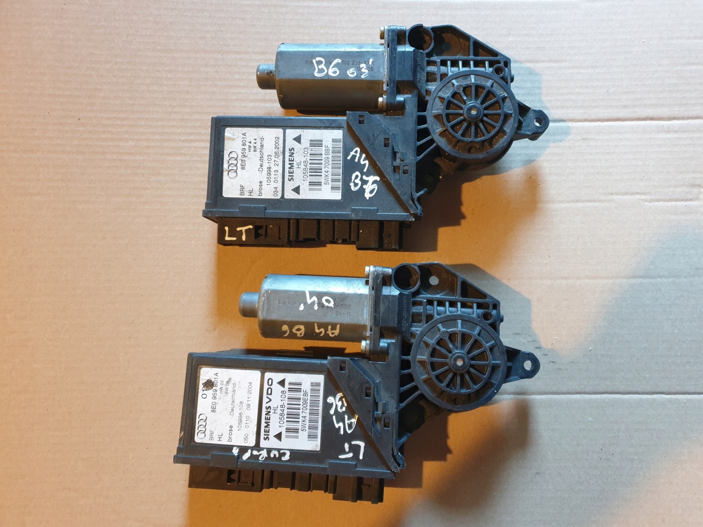 motor ablak far bal AUDI A4 B7 2004- 8E0959801A