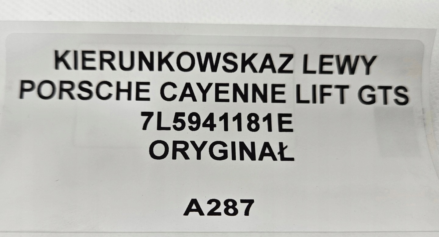 žmigavac lijevi PORSCHE CAYENNE LIFT GTS ORYG