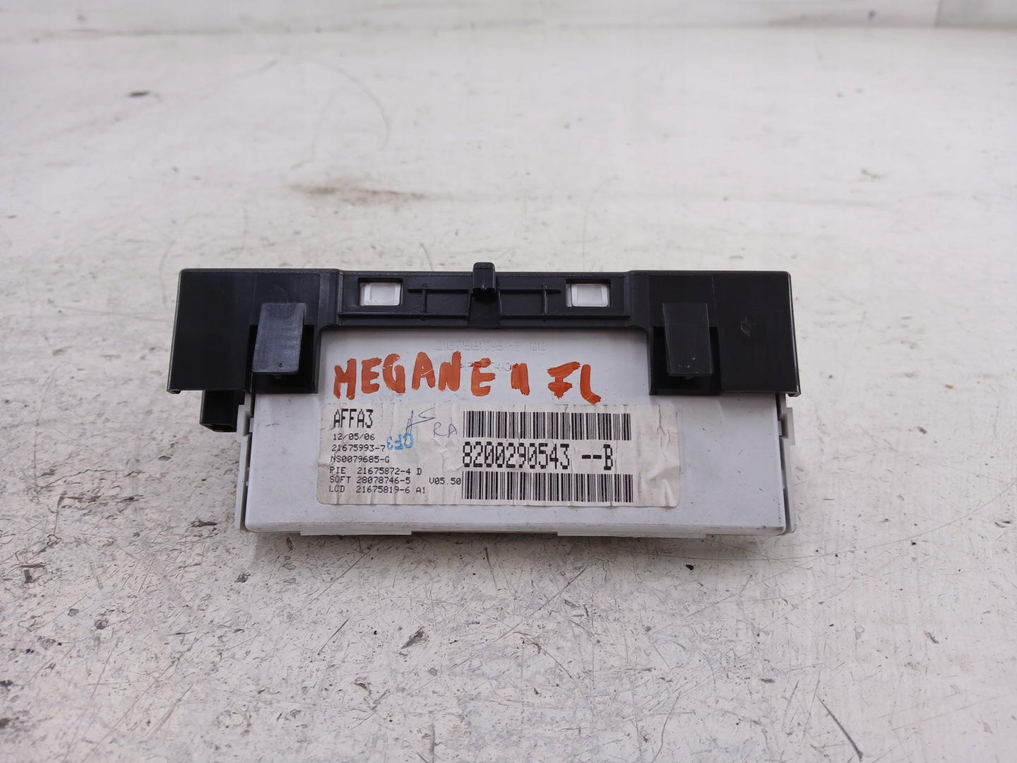 RENAULT MEGANE II Display RADIA 8200290543B