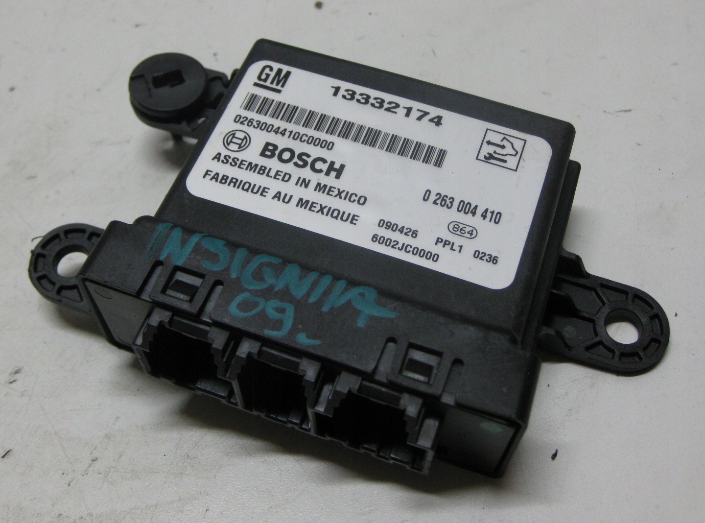 OPEL INSIGNIA 09R module control unit PDC 13332174 0263004410