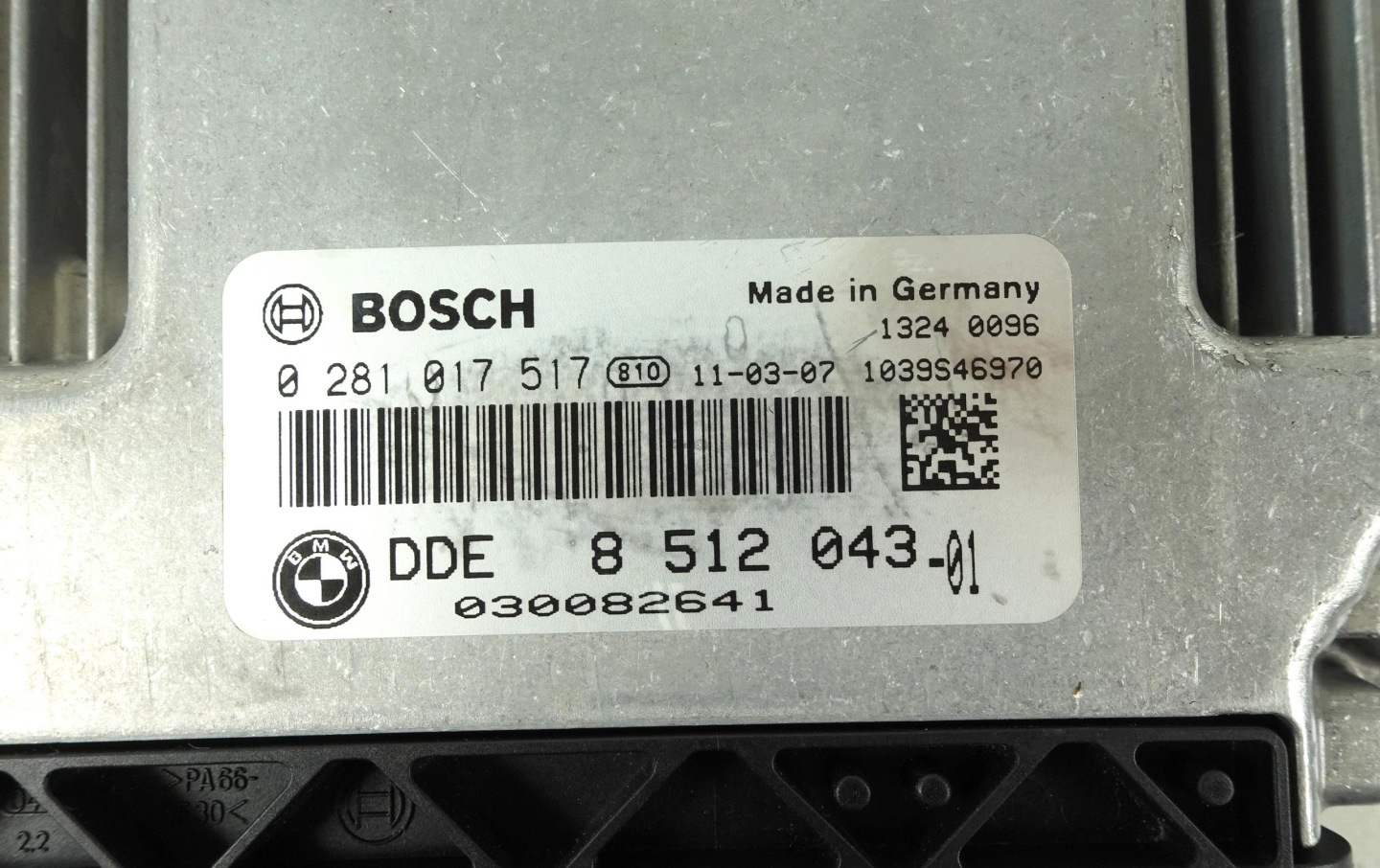 computer motore BMW 3 E90 E91 2.0D 2.0 D 0281017517 DDE 8512043 DDE8512043