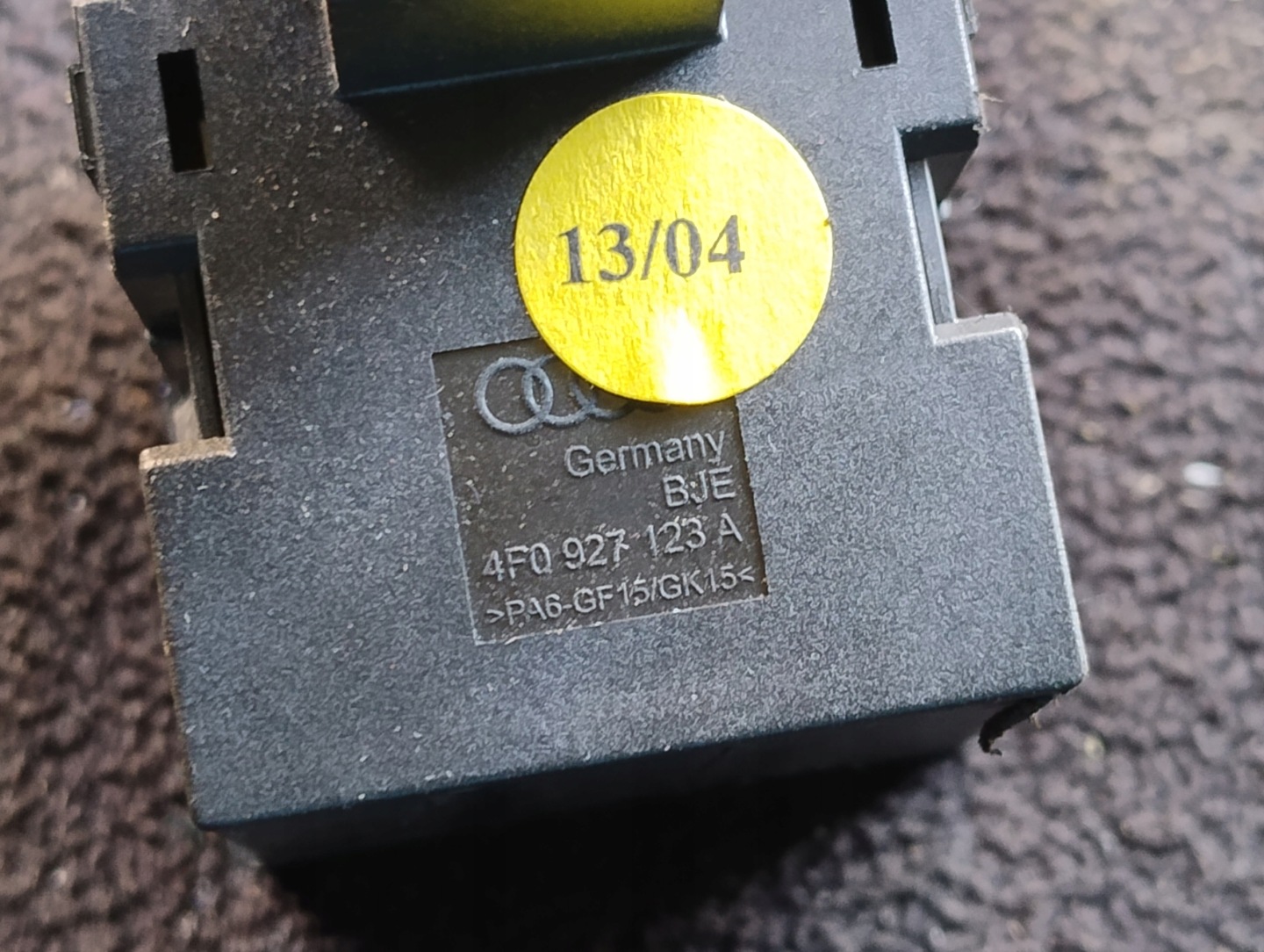 PANEL switch of dials AUDI A6 C6 4F0927123A