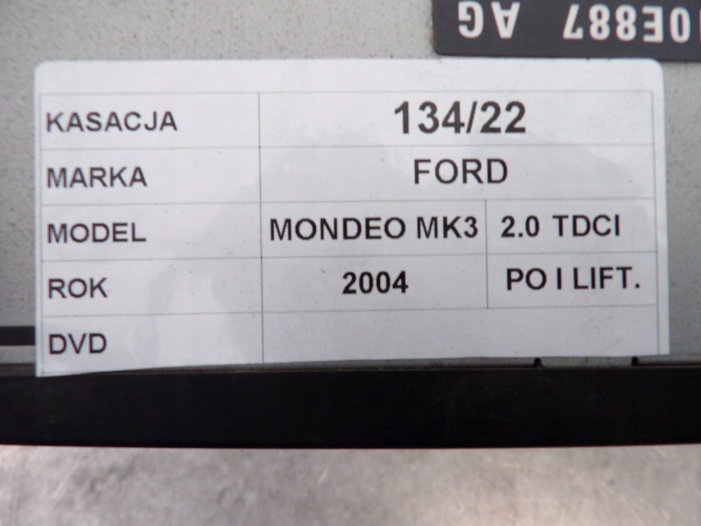 CARICATORE CD CD, DVD Ford Mondeo MK3 462100-8256
