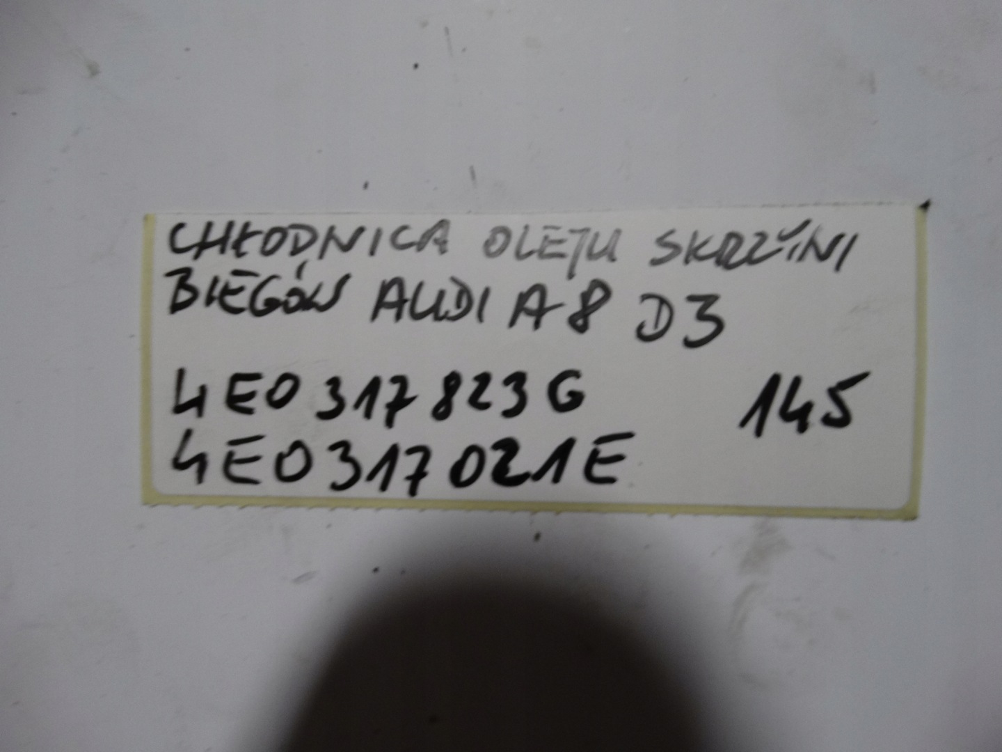 IDEAL MOTOR ÖLKÜHLER GETRIEBE GETRIEBE AUDI A8 D3 1