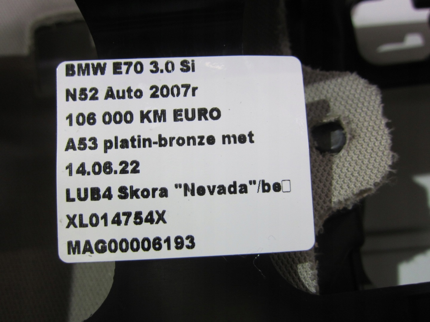 BMW X5 E70 CIELO INTERNO PANORAMA SAVANNABEIG 9123921