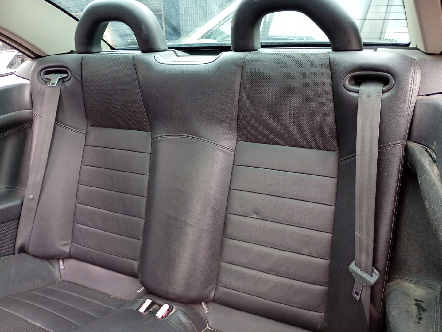Renault Megane 2 II FL Cabrio 03-09 Sitz hinten heck Leder