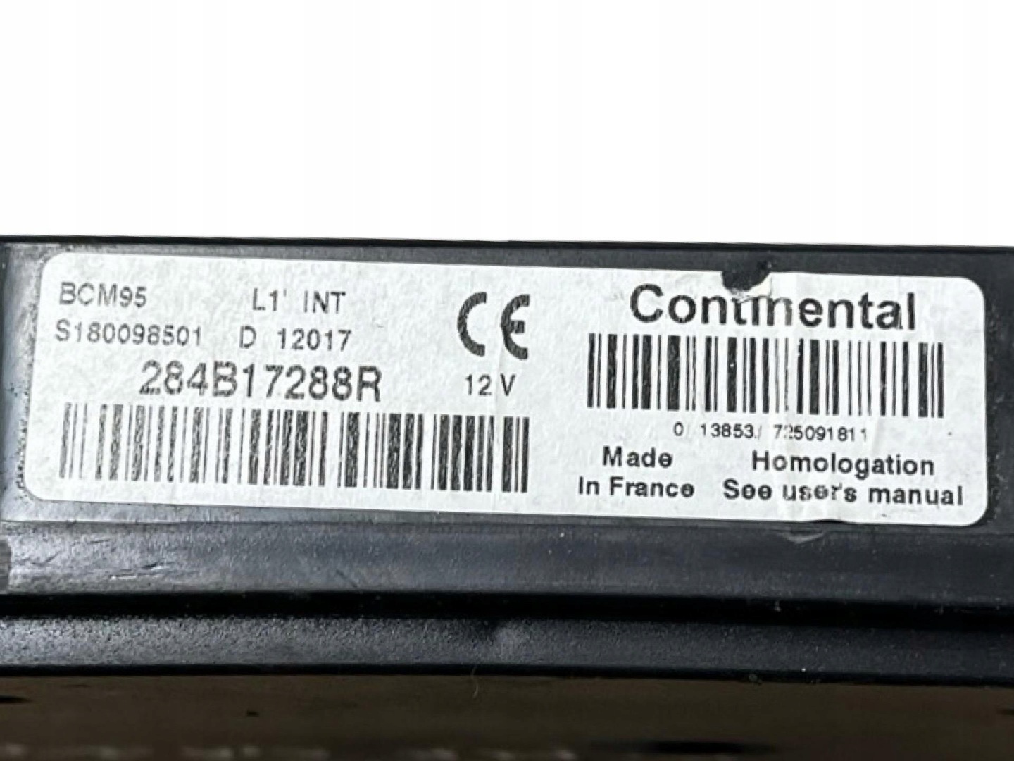 Unité commande confort Renault Megane 3 2012 284B17288R