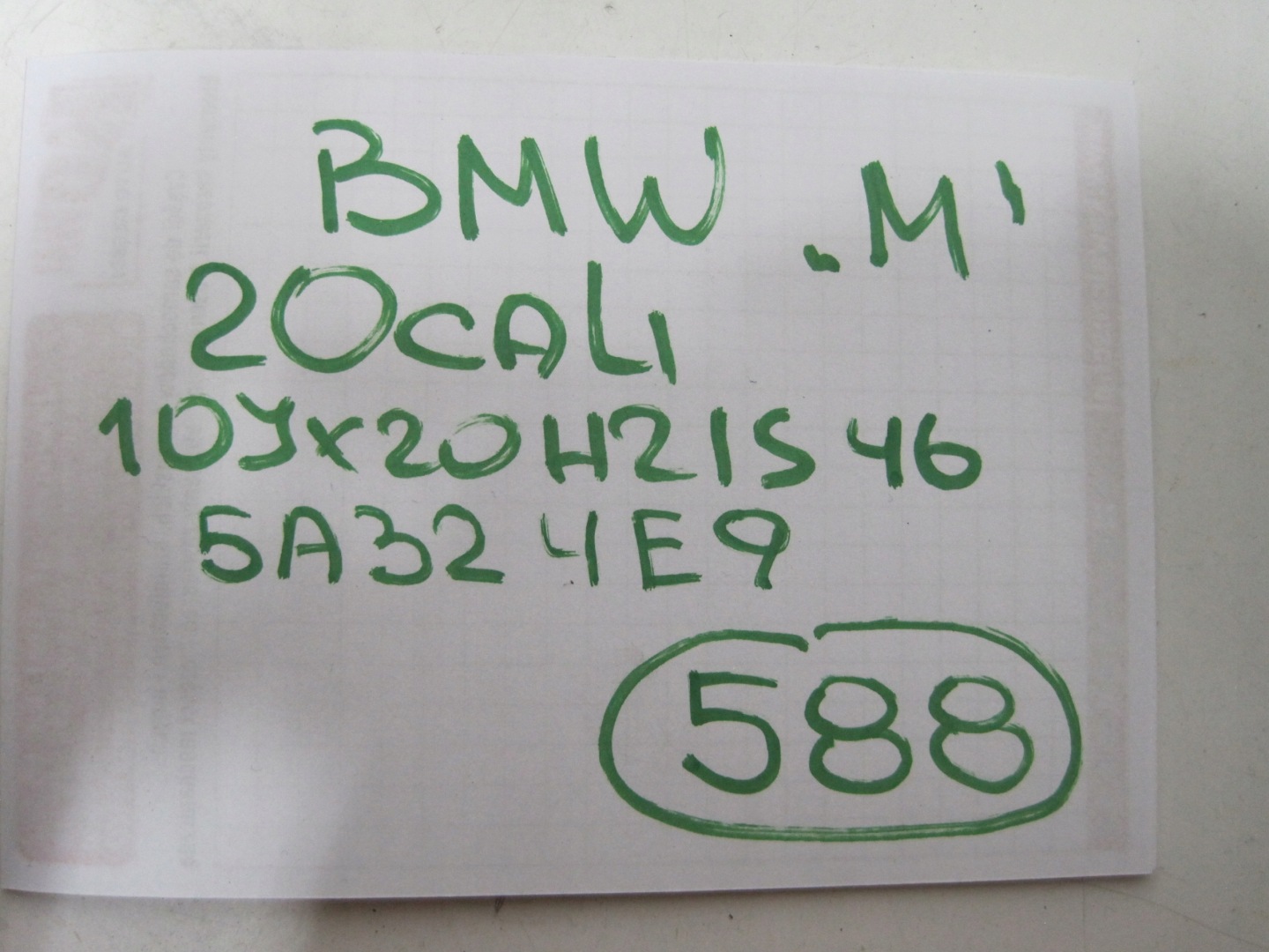 disk BMW R20 5A324E9 M