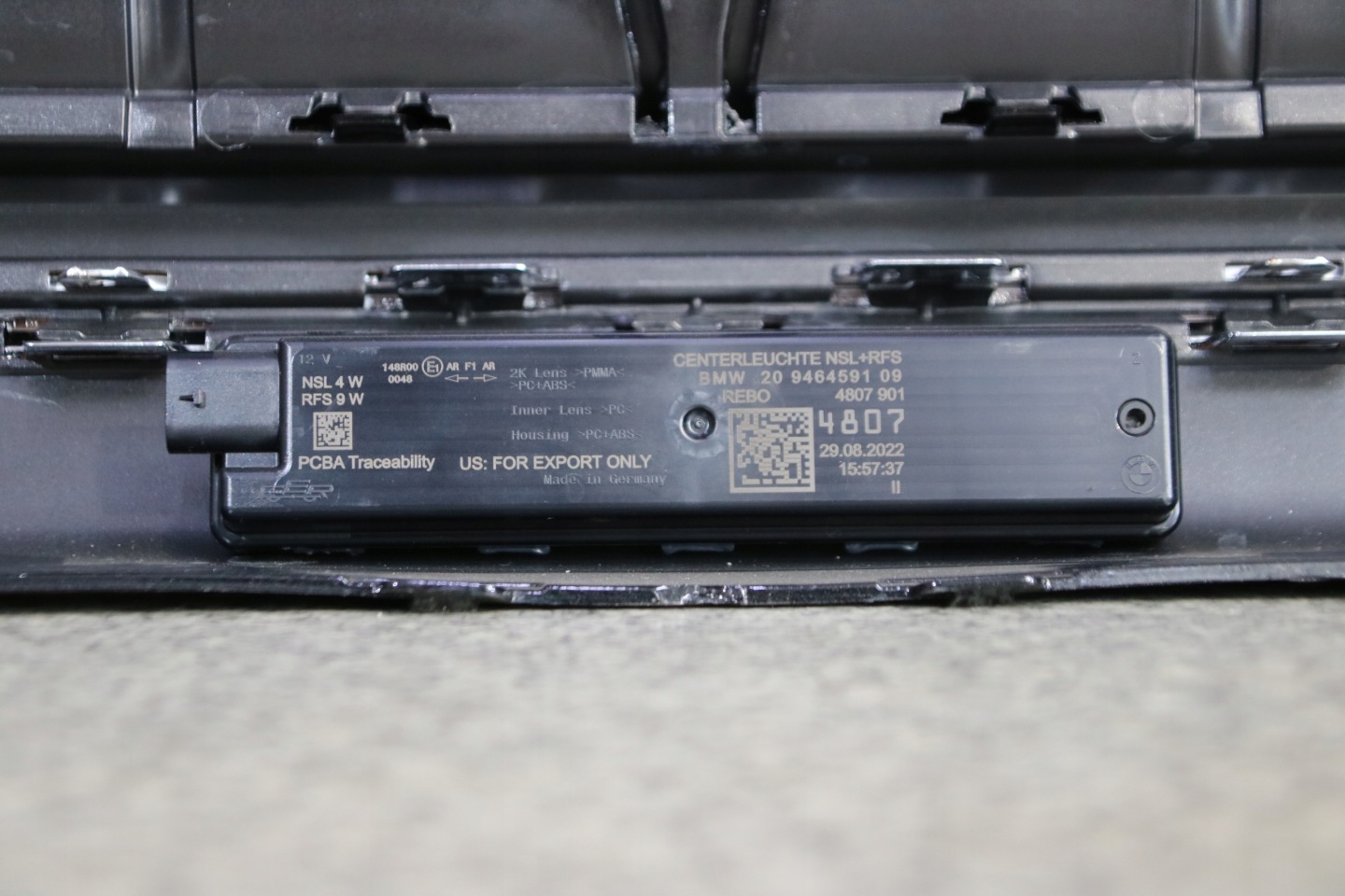 BMW 7 G70 bumper rear part rear 6xPDC colour 475