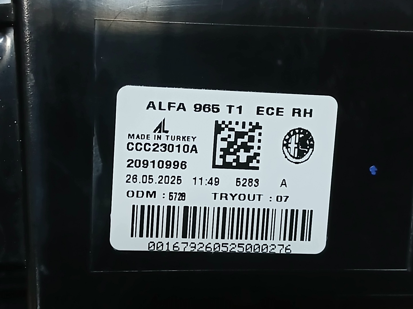 light rear part right ALFA ROMEO TONALE LED 22- 20910996