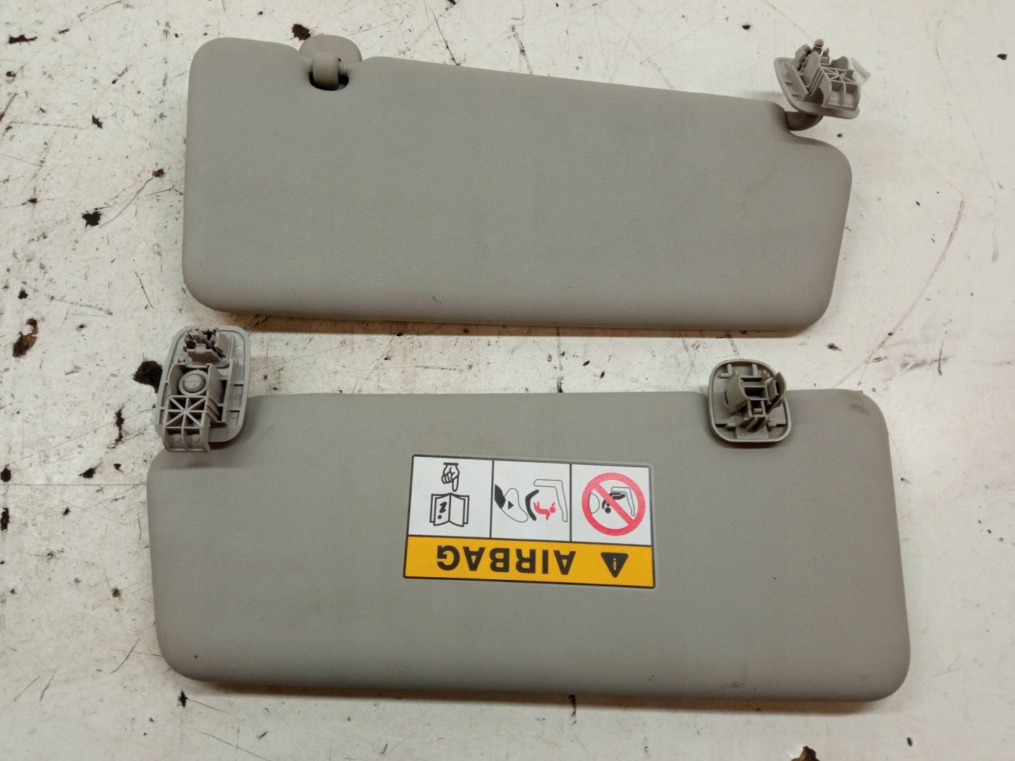 visors PRZECIWSLONECZNE right left cover KPL Renault Clio IV (2012-2019)