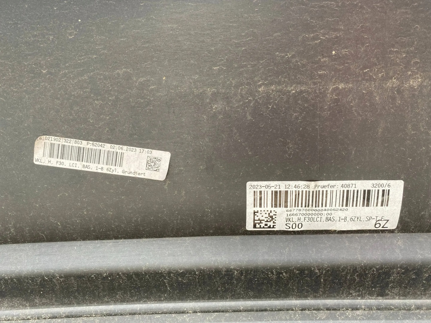 BMW 3 F30 LCI complete bumper rear part PDC A83