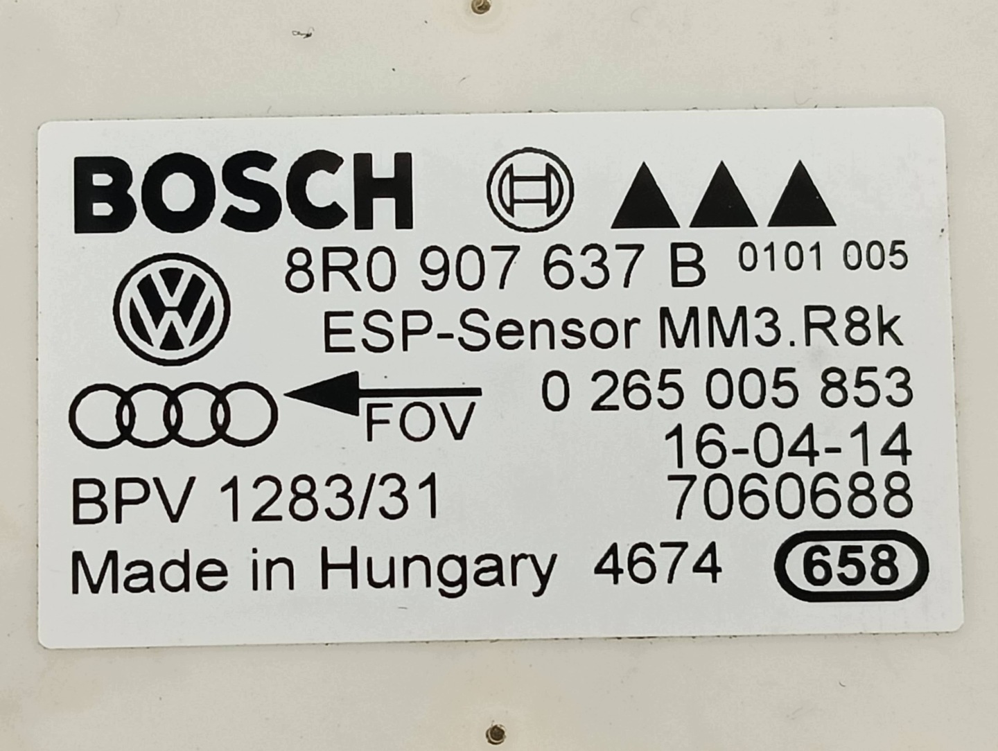 modulo ESP 8R0907637B Audi A4 IV (2008-2015) B8