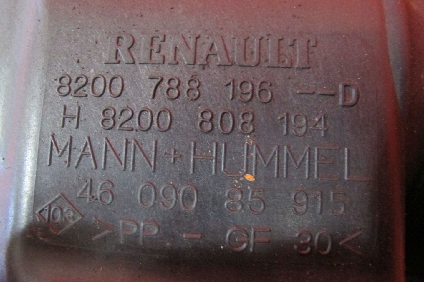 RENAULT KANGOO 2 II 3 III 08- 1.5 DCI K9K GEHÄUSE FILTER LUFT