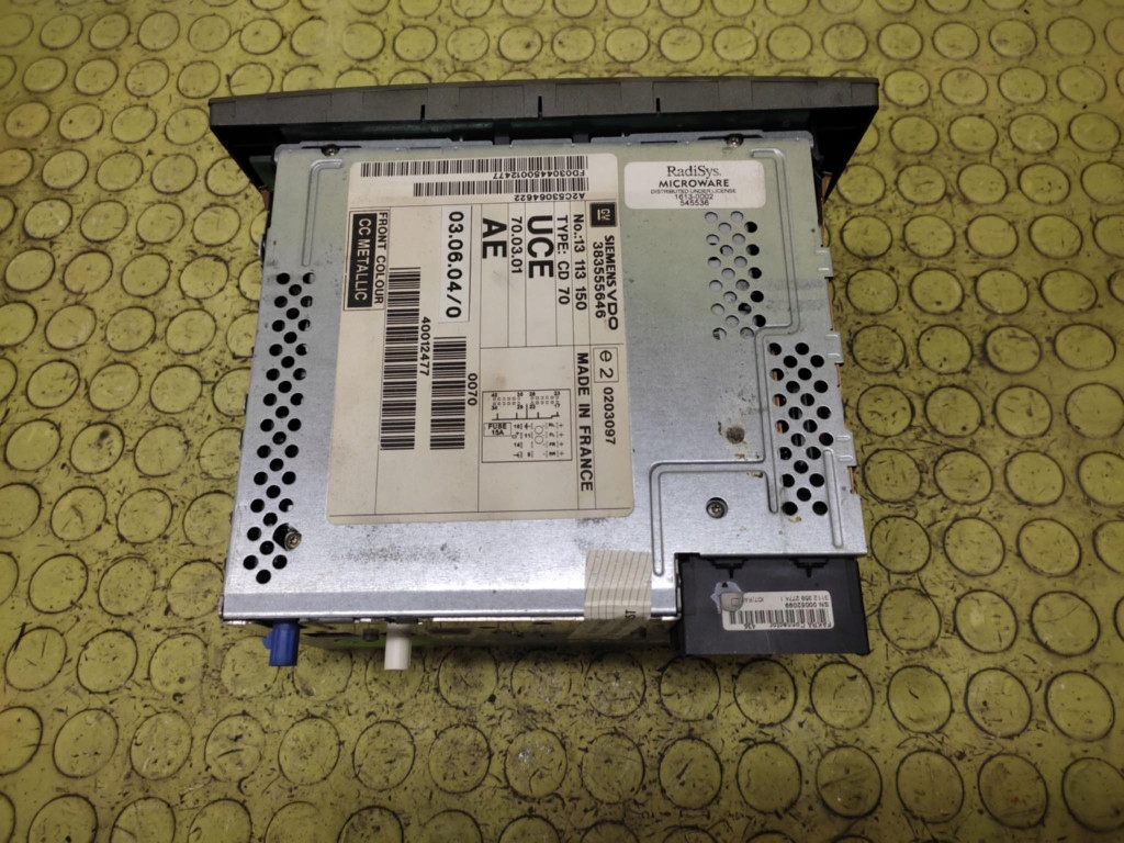 OPEL VECTRA C RADIO 13113150