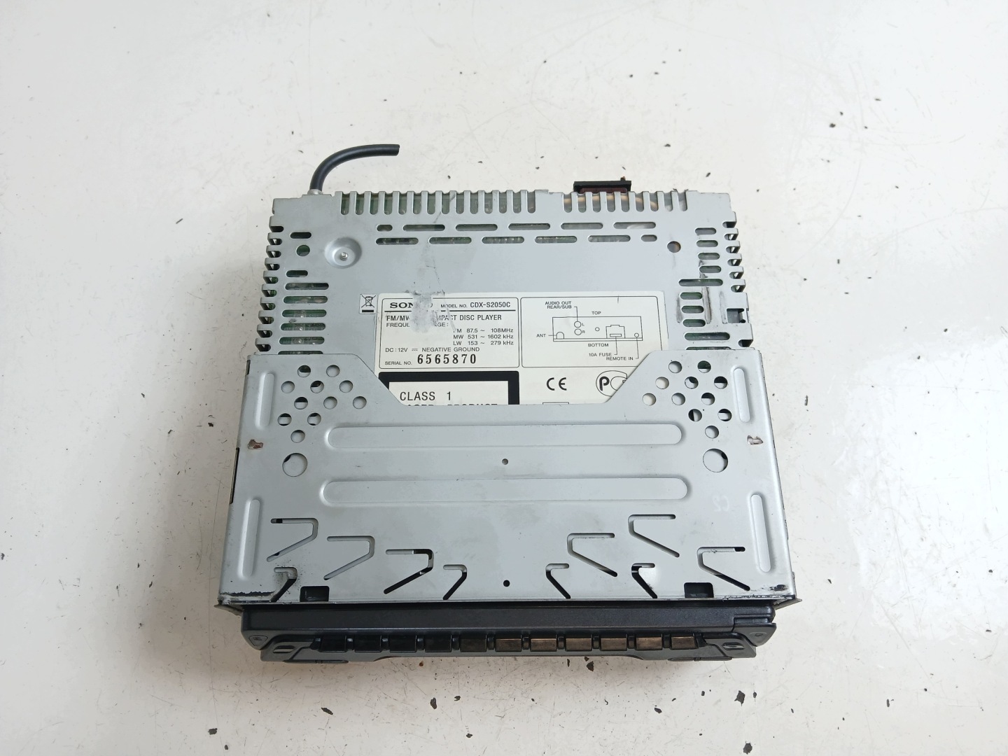 SONY CDX-S2020 radio RADIO CD
