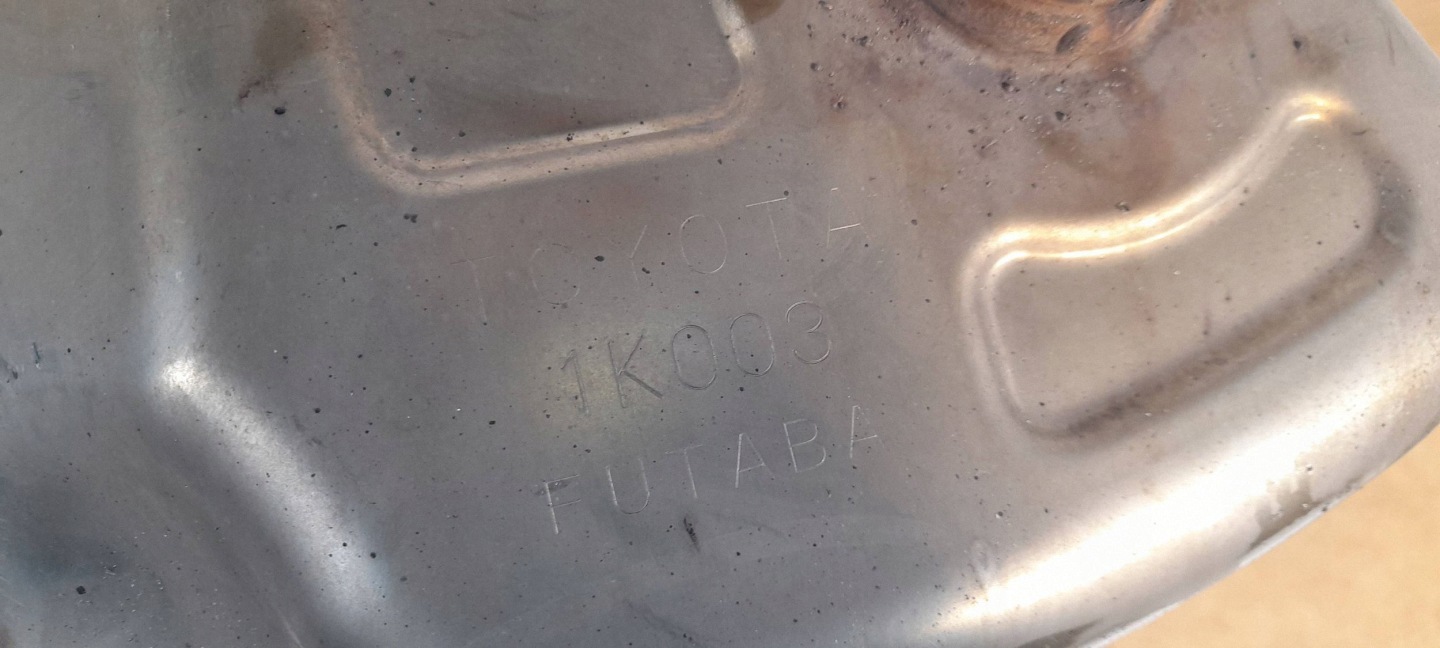 Toyota Yaris XP21 1,5H silencer rear 1K003 (W36)