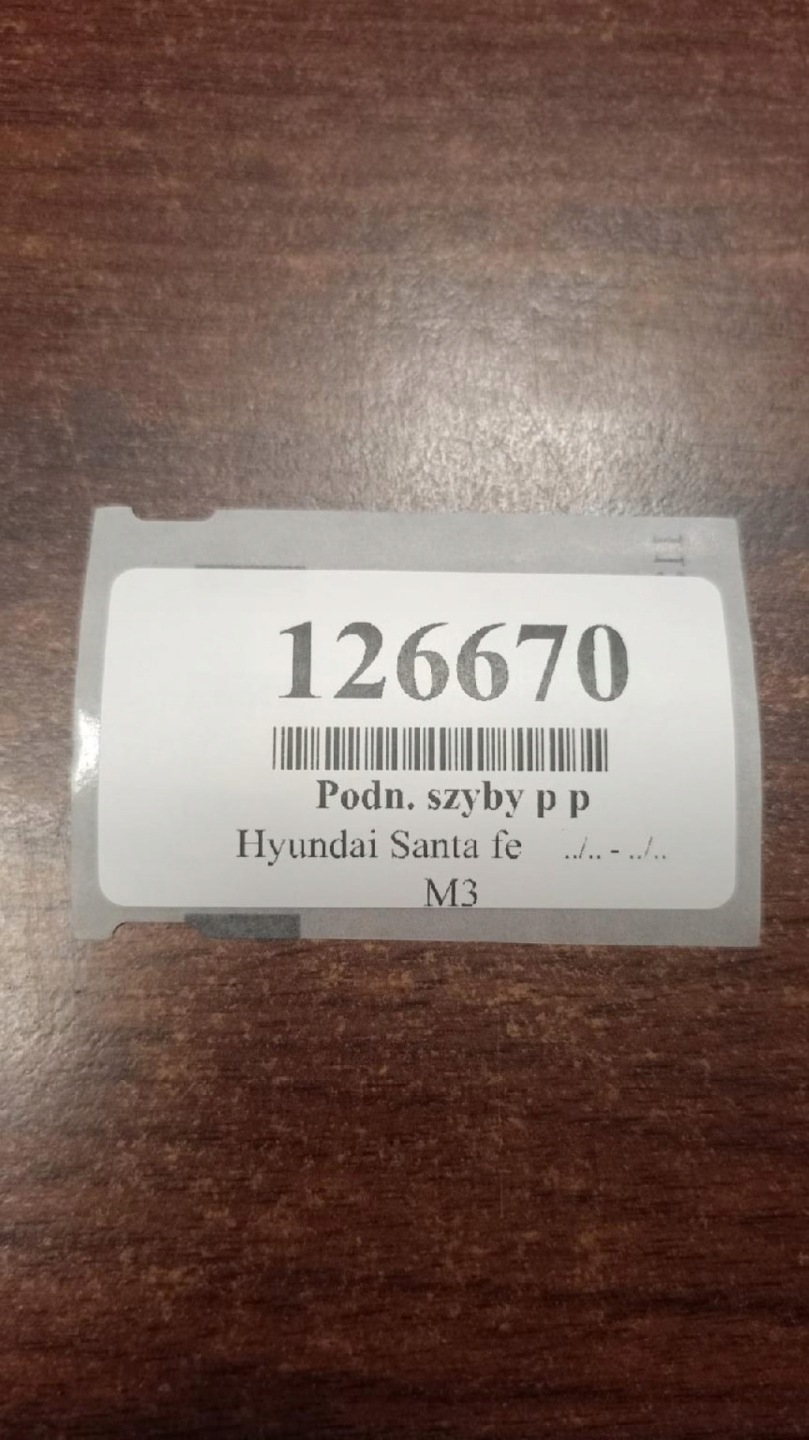 HYUNDAI SANTA FE window regulator right front 8248026050
