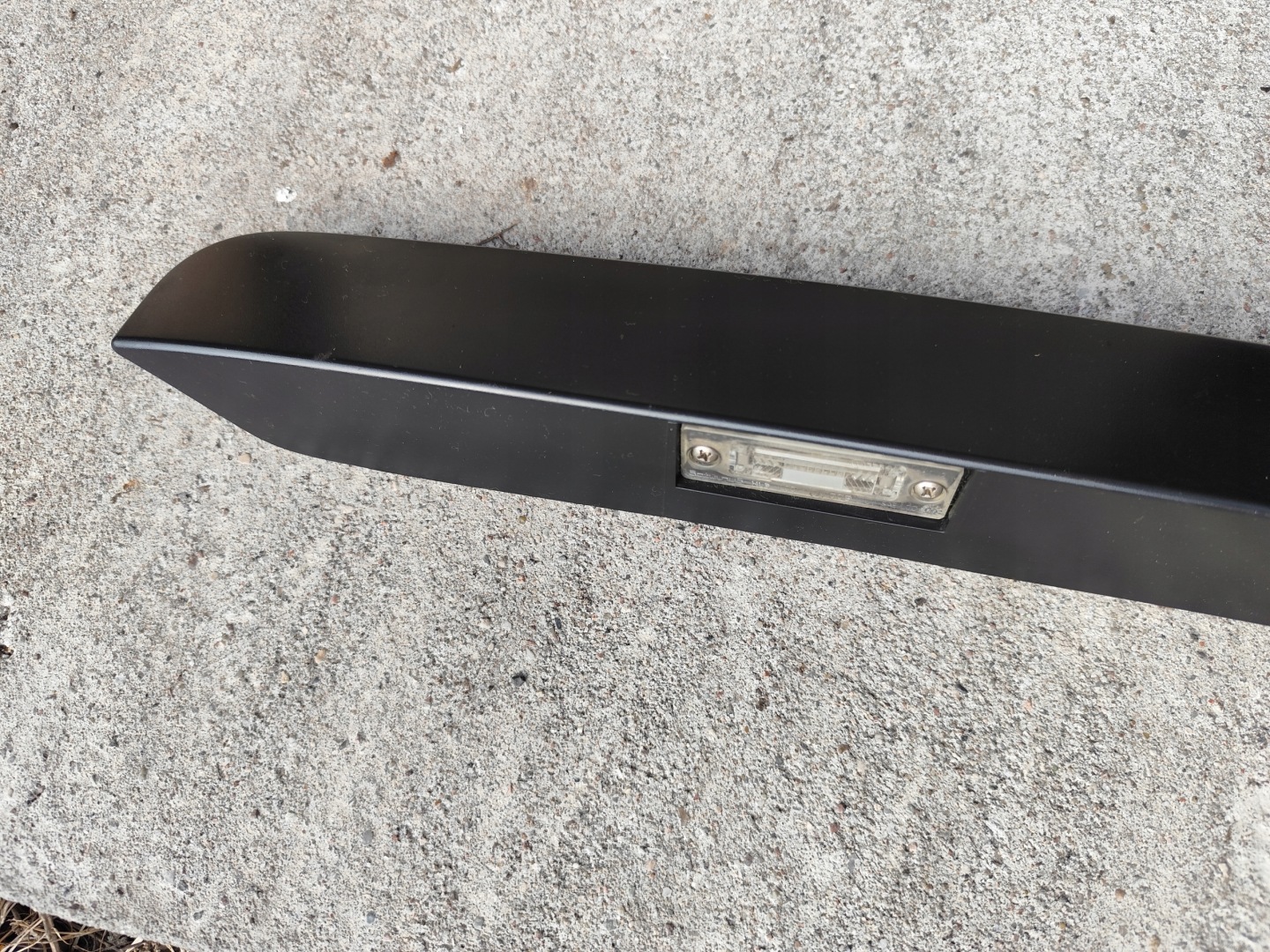 VW T5 cap moulding number plate light trunk door black