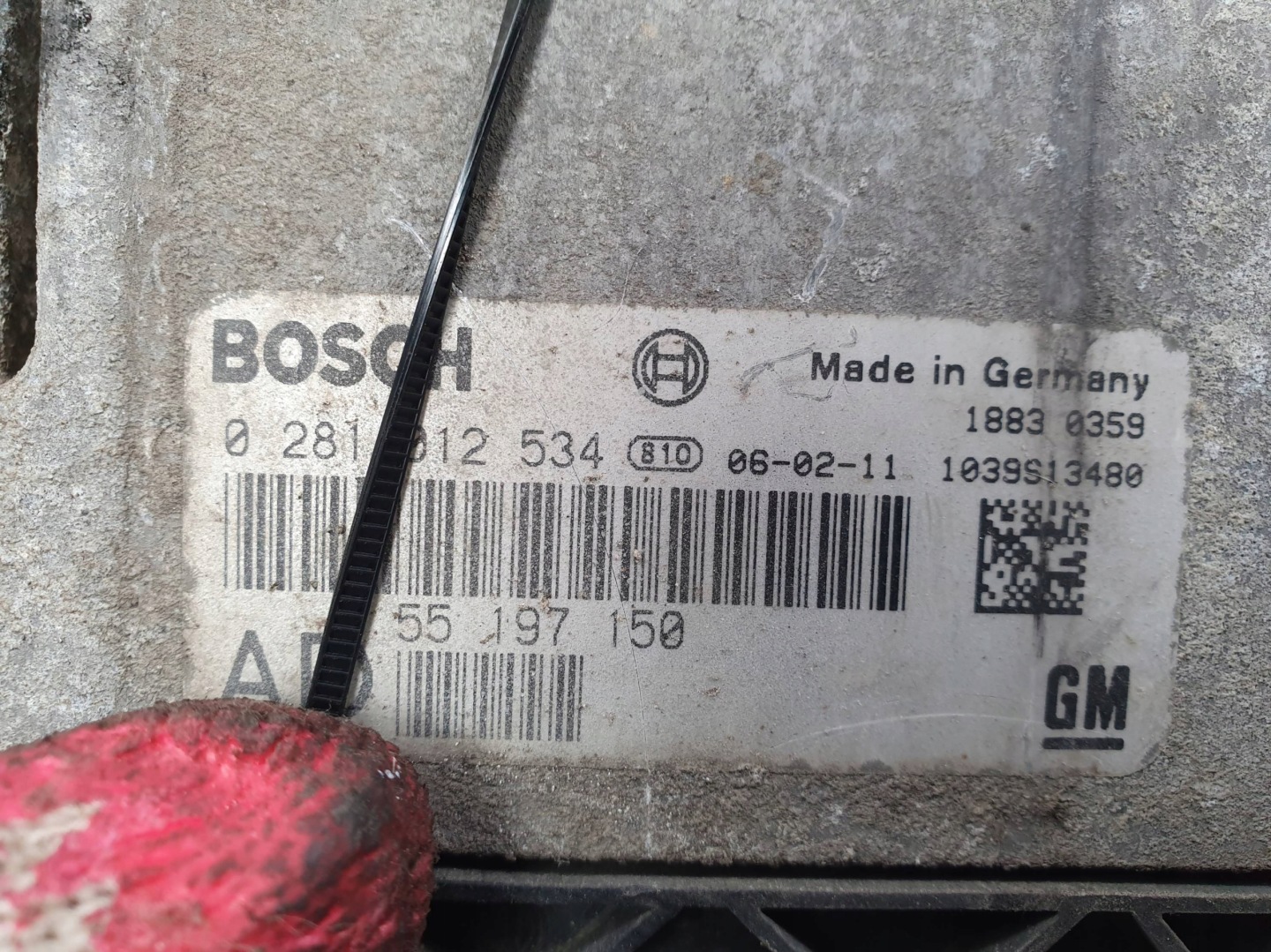 computer Motore ECU 0281012534 OPEL SIGNUM