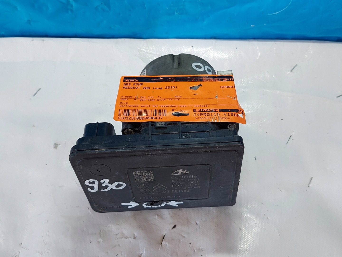 Pompa ABS PEUGEOT 208 10091539453