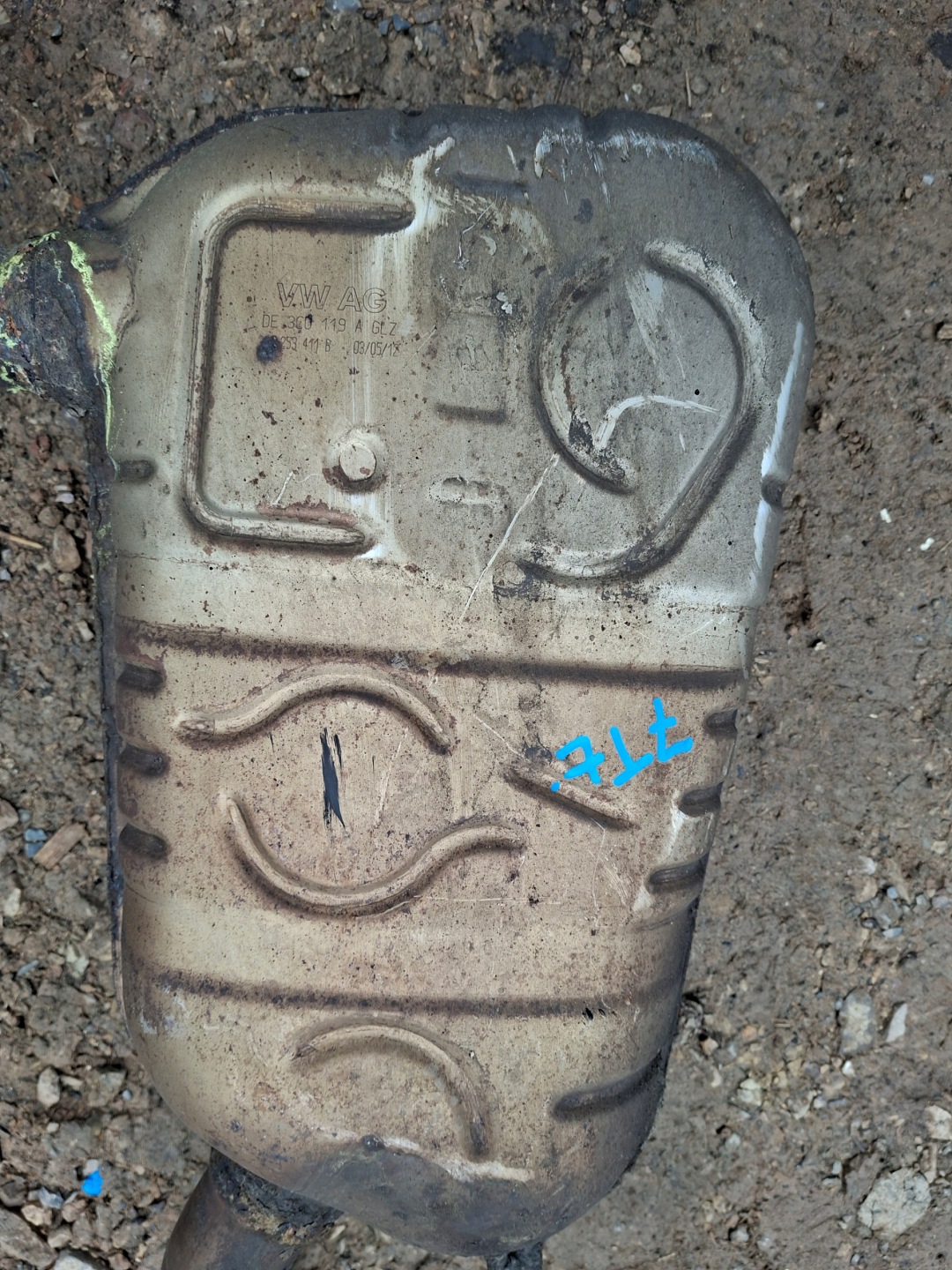 muffler, exhaust VOLKSWAGEN 3C0253411B